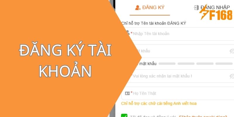 Cách tạo tài khoản F168 nhanh nhất